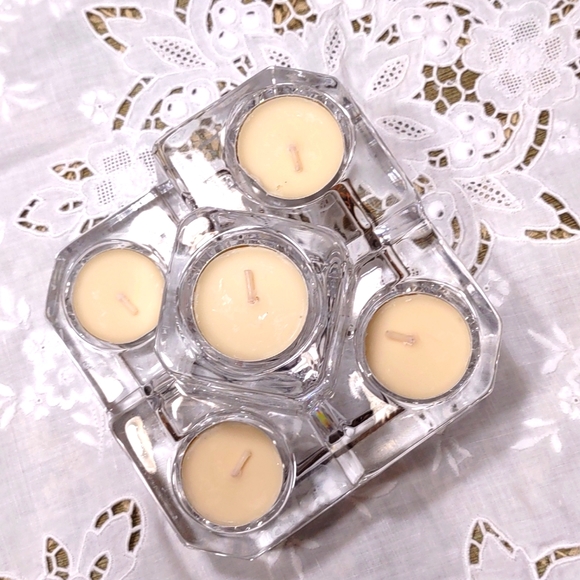 PartyLite Accents Crystal Partylite Multiple Votive Candle Holder